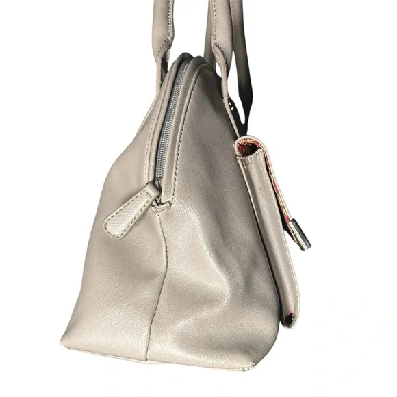 Nine West Taupe Shoulder Bag Satchel - Picture 3 of 10